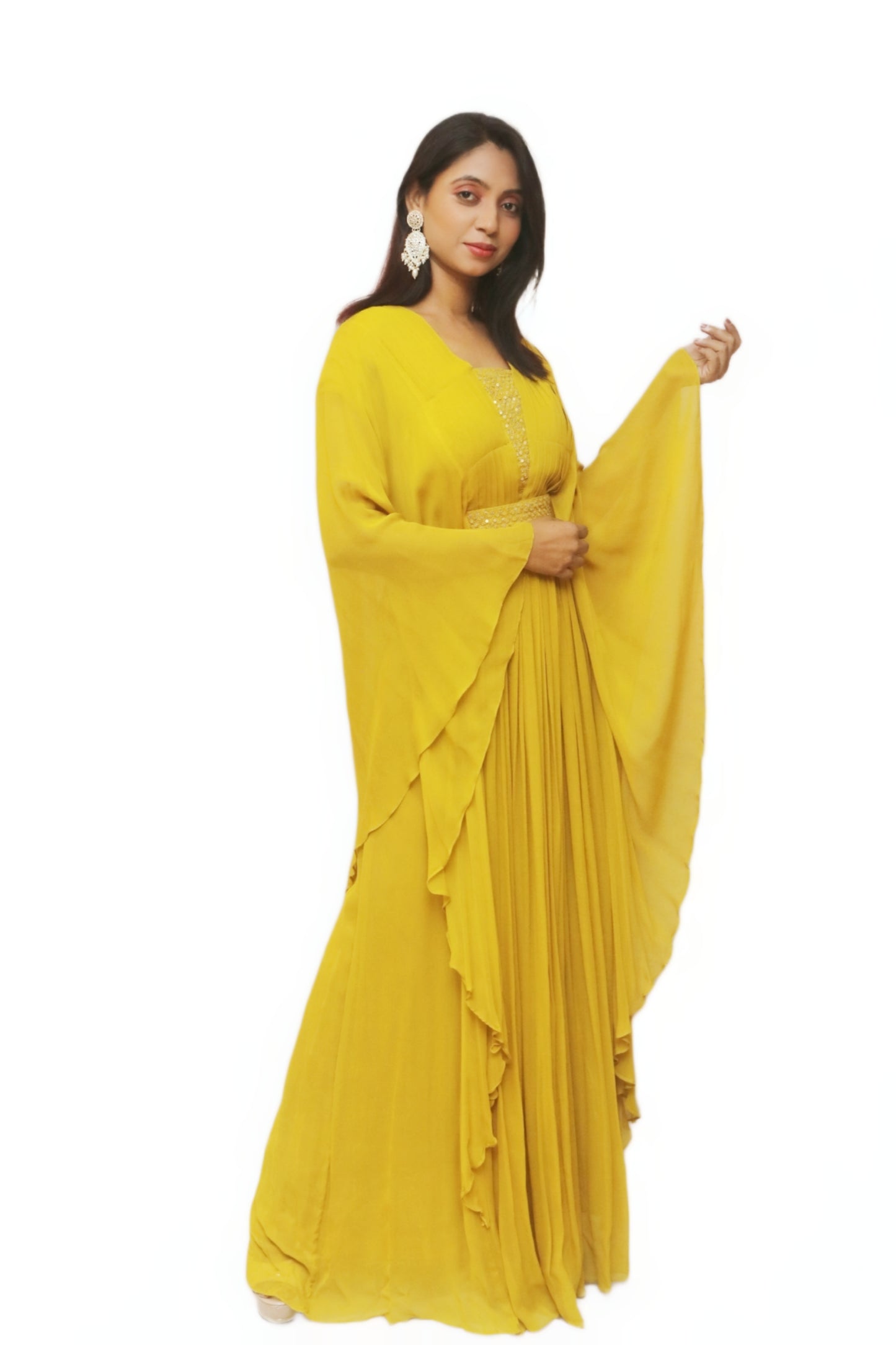 Sunflower Kaftan Gown