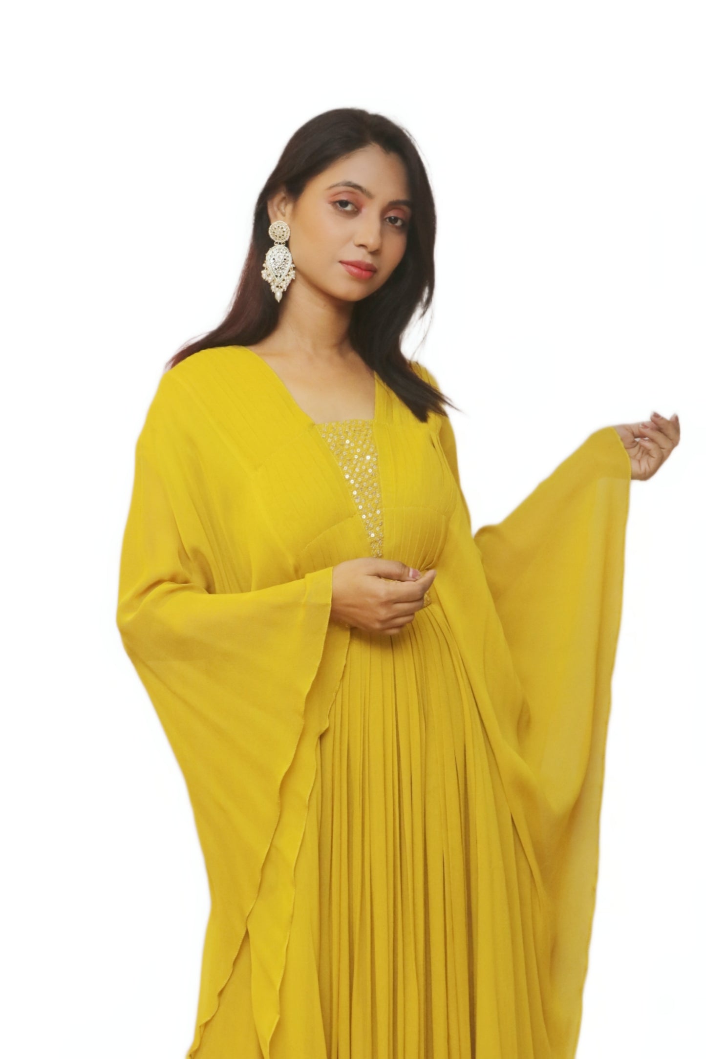 Sunflower Kaftan Gown