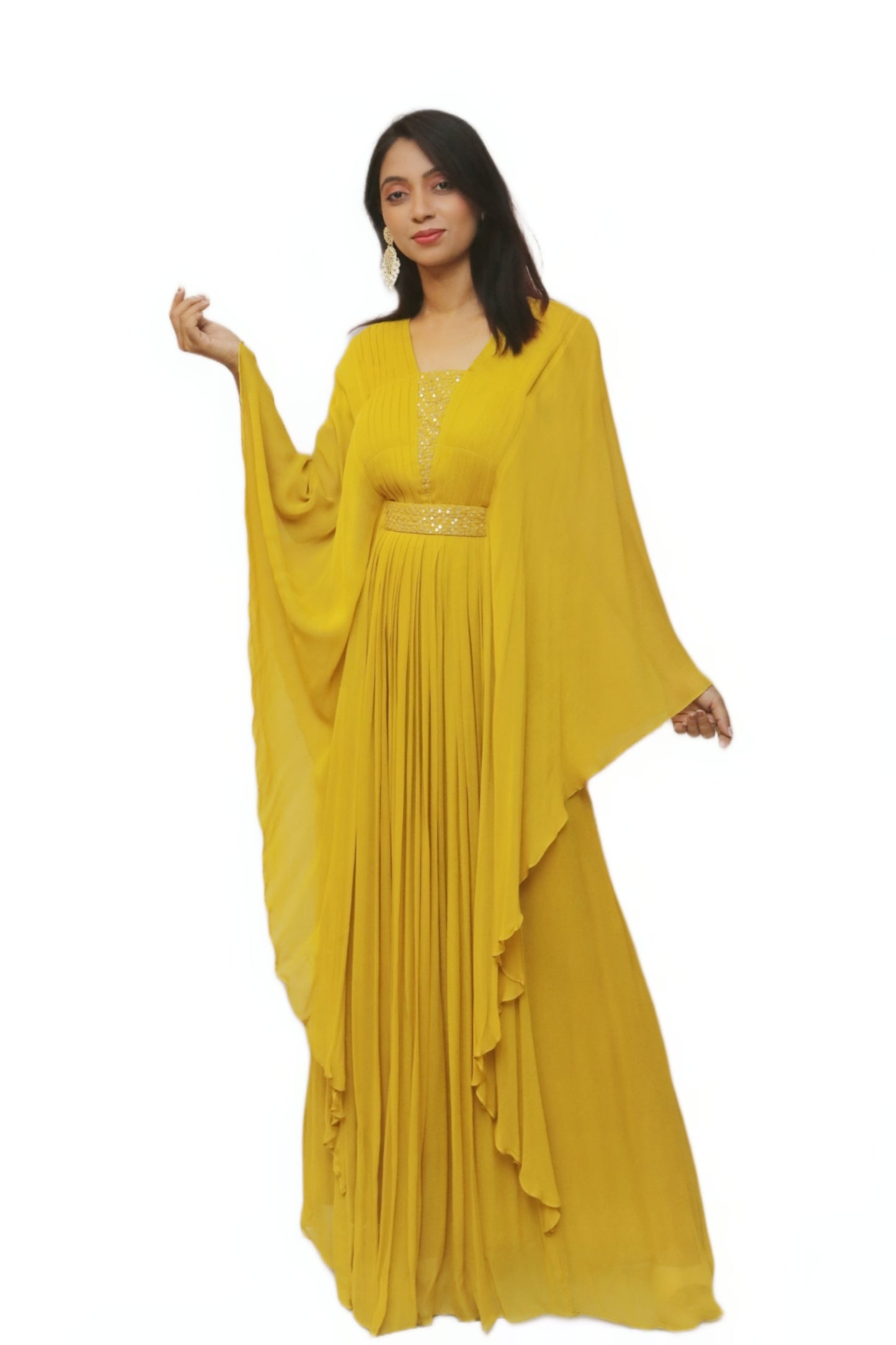 Sunflower Kaftan Gown