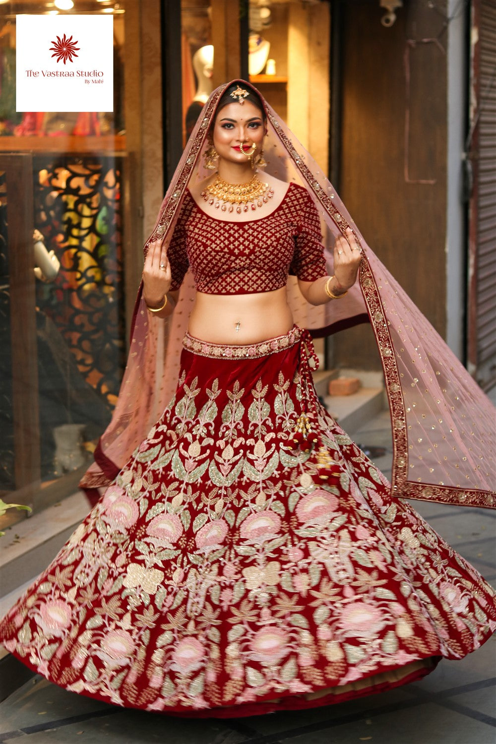 Brown Bridal Lehenga