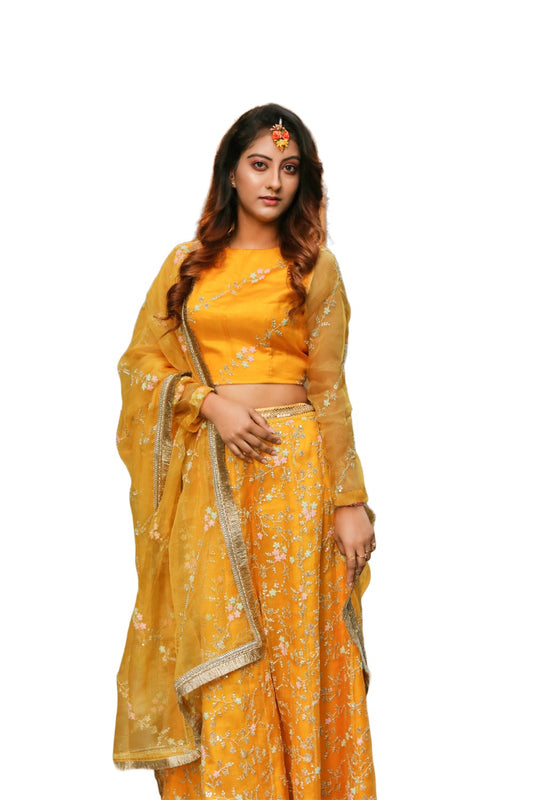 Yellow Bridal Lehenga