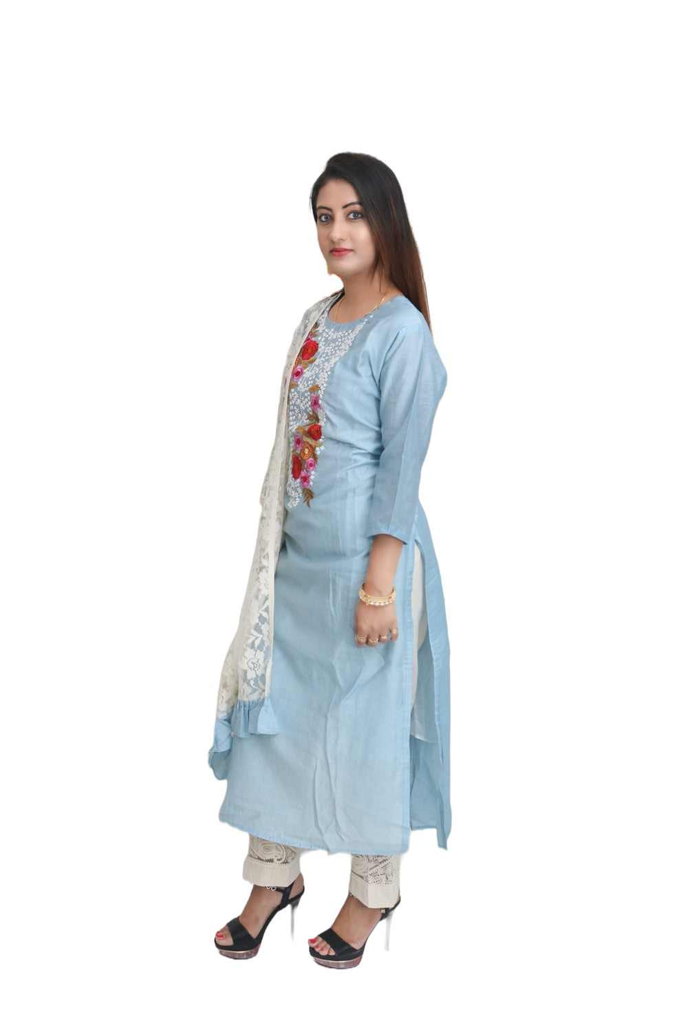 Chanderi Silk Kurta Set